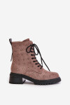 ZDobené Botky Worker Dámské Zateplené D&A MR880-017 Taupe 39