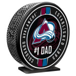 Mustang Puk Colorado Avalanche NHL 8" MEGA Puck #1 Dad Ribbon