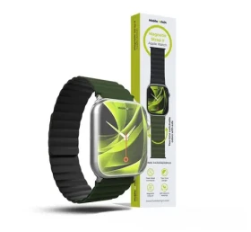 Mobile Origin Magnetic Watch Strap II řemínek pro Apple Watch 49mm/46mm/45mm/44mm zelená/černá (AWMS-02-GRN-BLK)