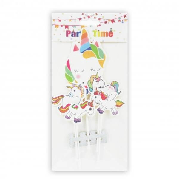 Dortisimo Zápich do dortu Jednorožci (5 ks)