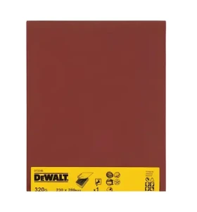 DeWalt Brusný papír voděodolný P320 / Brusný papír / 230 x 280 mm / Ruční broušení (DT3246)