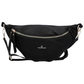 Trendy dámská koženková ledvinka Ebina, černá