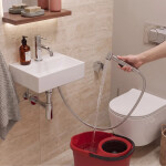 REA - Umyvadlová baterie s bidetovou sprškou Lungo Chrome REA-B2898
