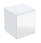 GEBERIT - Acanto Boční skříňka 45x52x48 cm, 1 zásuvka, sklo/bílá 503.010.01.2
