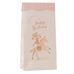 Maileg Papírový sáček Happy birthday Unicorn – set 12 ks, růžová barva, papír