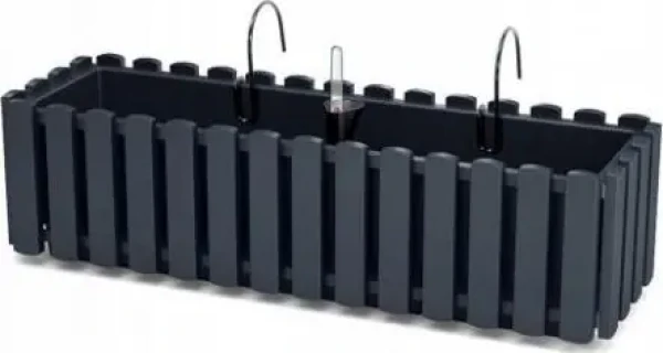 Prosperplast Truhlík s kov. držákem BOARDEE FENCYCASE W antracit 58 cm
