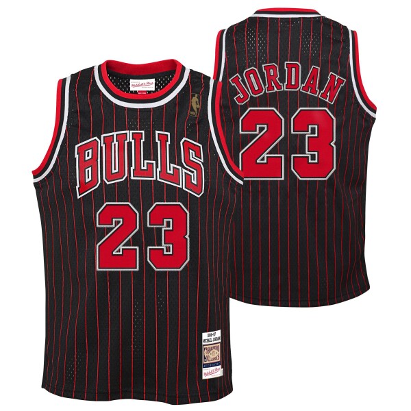 Mitchell & Ness Dětský dres Chicago Bulls NBA Michael Jordan #23 1996-97 Authentic Pinstripe (YOUTH)