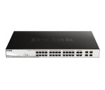 D-Link DGS-1210-24P 28-port Smart PoE Switch, 24x GbE PoE+, 4x RJ45/SFP, PoE 193W EDF_385519