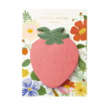 Rifle Paper Co. Samolepicí bloček Strawberry, červená barva, papír