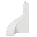 Räder Porcelánová zarážka na knihy Stairs, bílá barva, porcelán