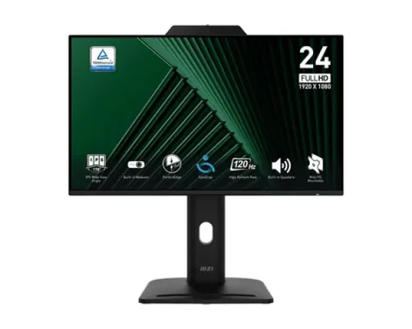 23.8" MSI Pro MP242 černá / IPS / 1920 x 1080 / 16:9 / 1ms / 1500:1 / 300cd-m2 / HDMI + DP + VGA / VESA / Pivot (PRO MP242PMG)