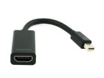 Gembird adaptér Mini Displayport (M) na HDMI (F) černá (A-MDPM-HDMIF-02)