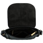 Trendy dámská koženková crossbody kabelka Arlena, černá