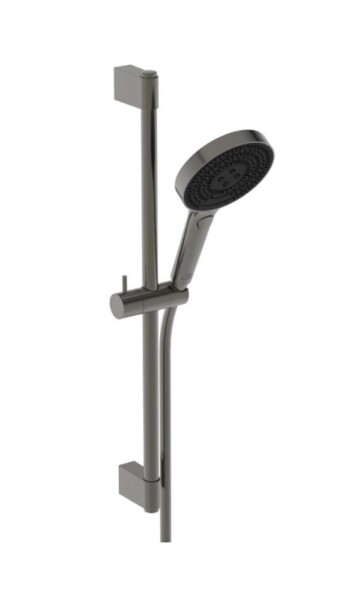 IDEAL STANDARD - Idealrain Solos Set sprchové hlavice, tyče a hadice, 3 proudy, EcoFlow, Magnetic Grey A7897A5
