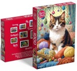 Puzzle Cherry Pazzi 1000 dílků - Knitty Cat (Kočka v přízi)