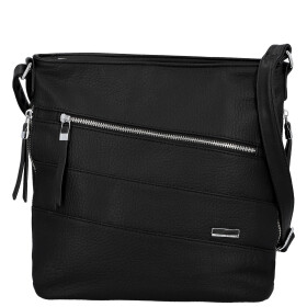 Trendy dámská koženková crossbody kabelka Tande, černá