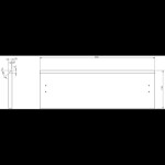 MEXEN/S - Rivel koupelnová skříňka pod umyvadlo 60 cm s deskou, 2 zásuvky, reliéf , dub 91A20-06047-2-BFFC81