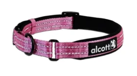 Alcott Martingale růžová - velikost M / reflexní obojek pro psy (AC-05395)