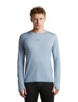 Pánské merino triko s dlouhým rukávem ICEBREAKER Mens 200 MerinoFine Ace LS Crewe, Zinc Blue velikost: L