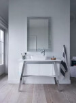 DURAVIT - Cape Cod Umyvadlo na desku, 460x460 mm, bez přepadu, s otvorem pro baterii, DuraCeram, WonderGliss, bílá 23404600001