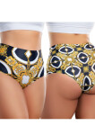 Dámské kalhotky Meméme BAROQUE VINTAGE Hi-briefs S Černá