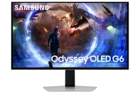 27" Samsung Odyssey G6 G60SD stříbrná / Monitor / OLED / 2560x1440 / 16:9 / 0.03ms / 360Hz / 1000000:1 / 250cd/m2 (LS27DG602SUXEN)