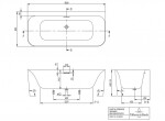 VILLEROY & BOCH - Loop&Friends Vana 180x80 cm, alpská bílá UBA180LSF9CS00V-01