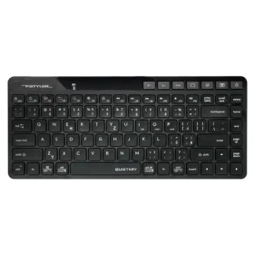 A4tech FStyler FBK26C AS černá / Bezdrátová klávesnice / CZ layout / Bluetooth / 2.4GHz USB-A Nano přijímač (FBK26CAS-BK)