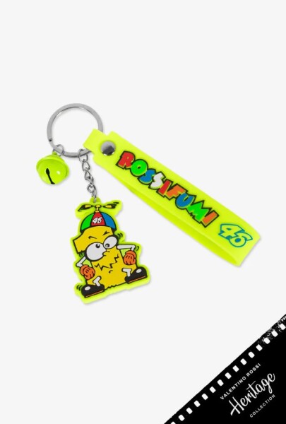 Klíčenka Vr46 Heritage \"1\" Rossifumi fluo žlutá 529403 - uni