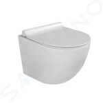 Kielle - Gaia Závěsné kompaktní WC se sedátkem SoftClose, Rimless, bílá 30115001
