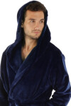 Pánský župan Siena s kapucí 3156 5952 midnight - Vestis XXL