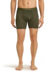 Pánské merino boxerky ICEBREAKER Mens Anatomica Long Boxers, Dark Loden velikost: M