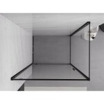 MEXEN/S - Exo sprchový kout dveře křídlové 70 x 95, transparent, černá 8181-070-095-70-00