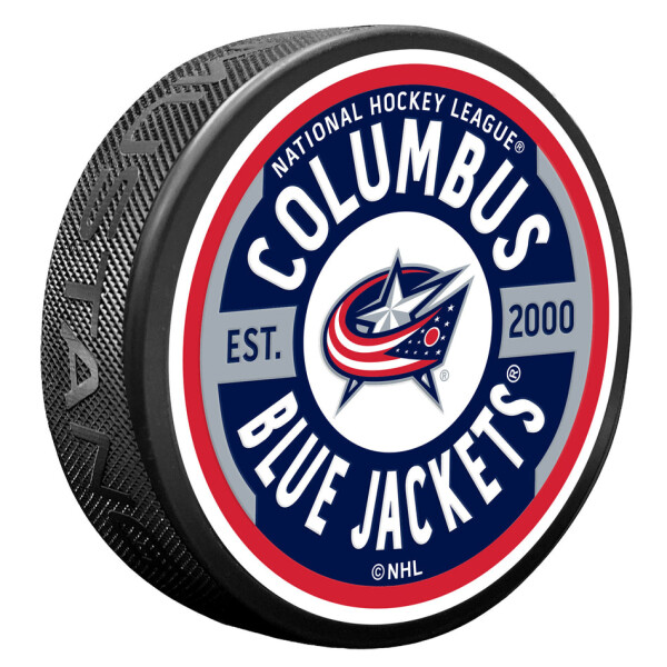 Mustang Puk Columbus Blue Jackets NHL Gear Textured Puck