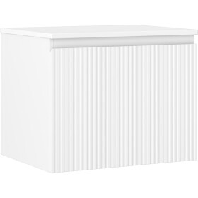 MEXEN/S - Rivel koupelnová skříňka pod umyvadlo 60 cm s deskou, 1 šuplík, reliéf , bílá mat 91A20-06047-1-BFC01