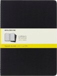 Sešity Moleskine Cahier - tvrdé desky - XL, čtverečkovaný, 3 ks, černý