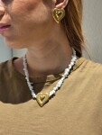 ELENYS Heart – pozlacený náhrdelník 18K žluté zlato Délka náhrdelníku: 38+5 cm / max. 43 cm