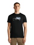 Pánské merino triko krátký rukáv ICEBREAKER Mens Merino 150 Tech Lite SS Tee Pure Altitude, Black velikost: S