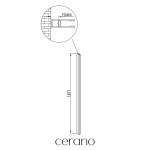 CERANO - Rozšiřovací profil pro boční stěnu - Antelo - chrom - 15 mm CER-055079