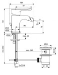 IDEAL STANDARD - Alpha Bidetová baterie s výpustí, chrom BC652AA