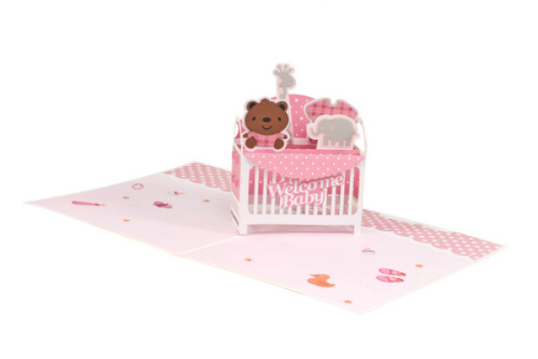 3D přání Dětská postýlka