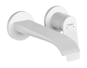 Hansgrohe Vivenis - Umyvadlová baterie pod omítku | 2-otvorová instalace | EcoSmart | matná bílá (75050700)