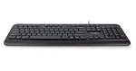 Nedis Multimediální klávesnice / Klávesnice / Drátová / USB-A / US layout / Numerická klávesnice (KBMU200BKUS)