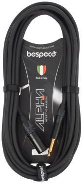 Bespeco Alpha Microphone Cable Neutrik XLR M Jack 6 m