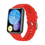 FIXED Silicone Strap for Huawei Watch FIT2, red FIXSSTB-1055-RD