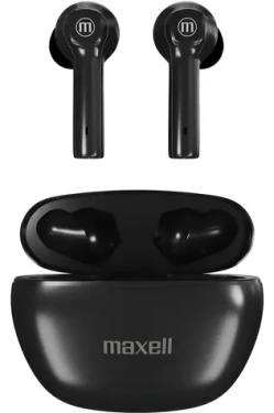 Maxell EB-BTDY+ DYNAMIC+ černá / Sluchátka / TWS / Bluetooth 5.3 / Dobíjecí pouzdro USB-C / Výdrž 4 h (MAXELL DYNAMIC+ BLACK)