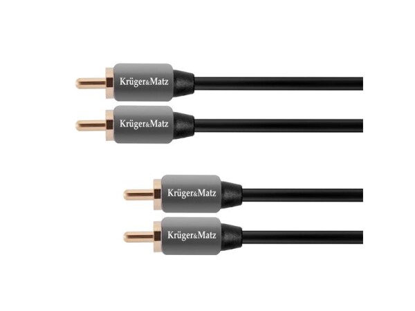 Kabel 2x Cinch konektor/2x Cinch konektor 3m KRUGER & MATZ KM0306