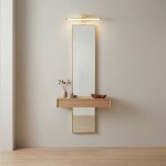 Koupelnové nástěnné LED svítidlo SWE043-1W 40cm GOLD OSW-20143