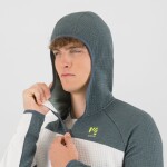 KARPOS Averau Full-Zip Hoodie Fleece, Bright White/Dark Slate velikost: L