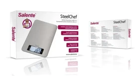 Salente SteelChef / Kuchyňská váha / nerez / 5 kg / rozlišení 1 g (STEELCHEF)